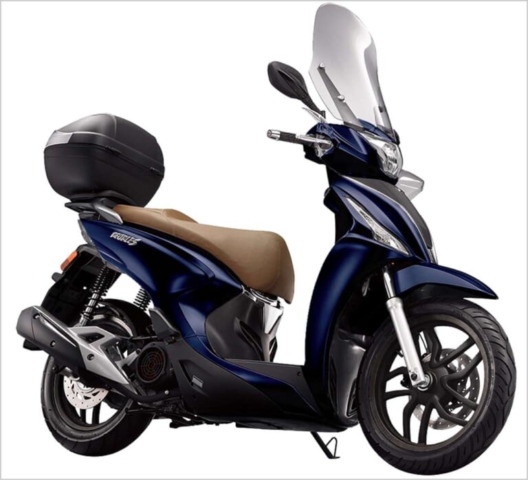 キムコ ターセリーS150｜ディープブルーメタリック｜キムコ ターセリーS150/125[新型バイクカタログ]：ハイホイール＋ボックスが魅力